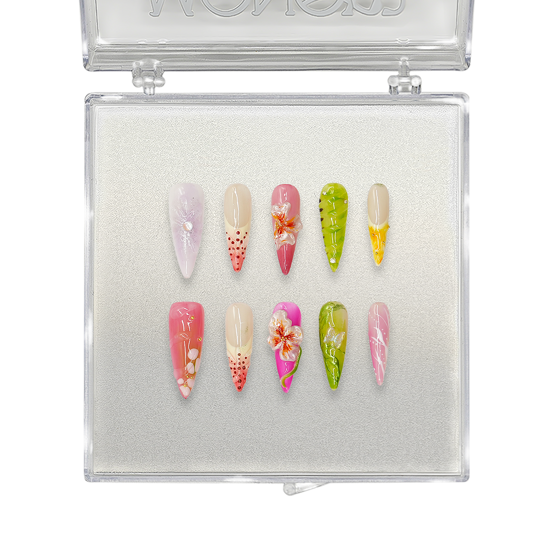 Tropical Bloom Nails - Monow